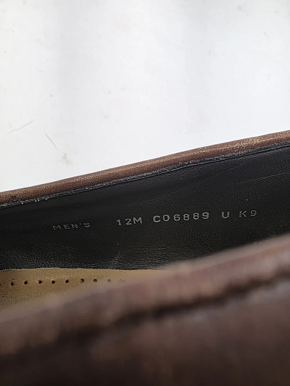 Cole Haan Men’s 12M Brown Leather Penny Loafers Moc Toe Dress Shoes